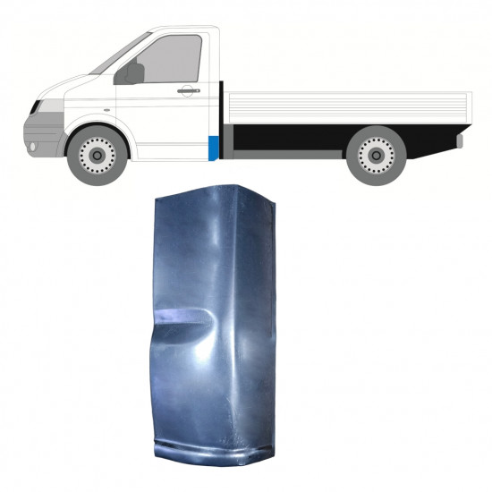 Lamiera di riparazione dell'angolo posteriore per Volkswagen Transporter T5 2003-2015 / Sinistra 8175
