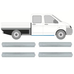 Pannello di riparazione sottoporta anteriore e posteriore per Volkswagen Transporter T5 2003-2015 / Sinistra+Destra / Set 9696