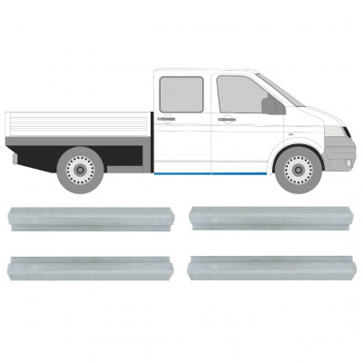 Pannello di riparazione sottoporta anteriore e posteriore per Volkswagen Transporter T5 2003-2015 / Sinistra+Destra / Set 9696