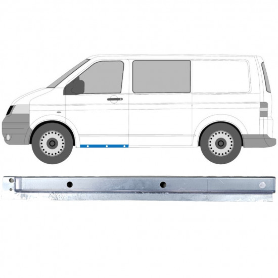 Pannello di riparazione davanzale della porta anteriore per Volkswagen Transporter T5 2003-2015 / Sinistra 12000