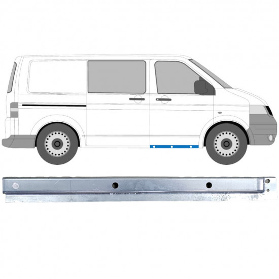 Lamiera di riparazione del rivestimento della porta anteriore interno per Volkswagen Transporter T5 2003-2015 / Destra 11999