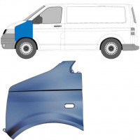 Parafango anteriore per Volkswagen Transporter T5 2003-2015 / Sinistra 8177