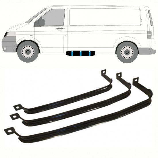 Cinghie serbatoio carburante per Volkswagen Transporter T5 2003-2015 9396