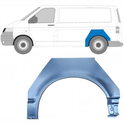 Pannello di riparazione parafango posteriore per Volkswagen Transporter T5 2003-2015 / Sinistra 5382