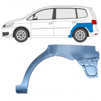 Pannello di riparazione parafango posteriore per Volkswagen Touran 2010-2015 / Sinistra 8195