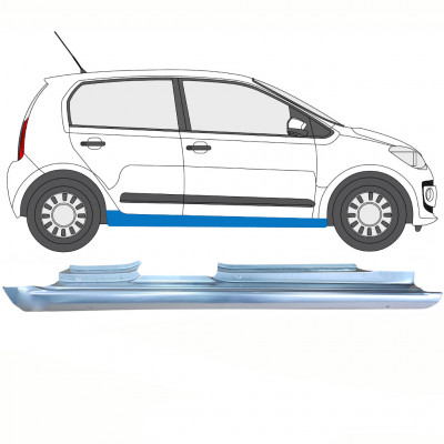Sottoporta Lamiera Completo per Volkswagen UP! 2011- / Destra 10863