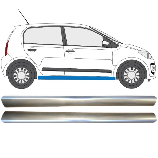 Pannello di riparazione sottoporta inferiore per Volkswagen UP! 2011- / Sinistra+Destra / Set 14820