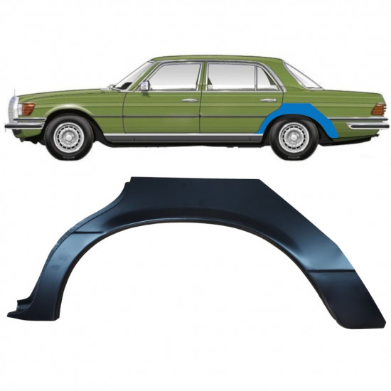 Pannello di riparazione parafango posteriore per Mercedes S-Class W116 1972-1980 / Sinistra 6736