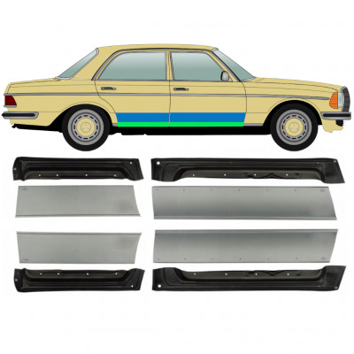 Lamiera di riparazione interno ed esterno porta anteriore e posteriore per Mercedes W123 1975-1985 / Sinistra+Destra / Set 9646