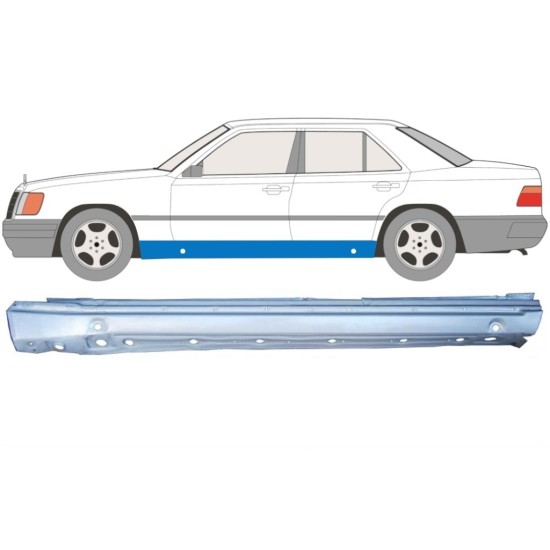Sottoporta Lamiera Completo per Mercedes E-Class W124 1984-1996 / Sinistra 6364