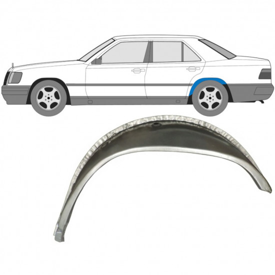 Pannello di riparazione arco ruota posteriore interno per Mercedes E-Class W124 1984-1996 / Sinistra 7184
