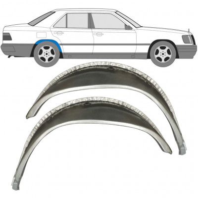 Pannello di riparazione arco ruota posteriore interno per Mercedes E-Class W124 1984-1996 / Sinistra+Destra / Set 9652