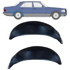 Pannello di riparazione arco ruota posteriore interno per Mercedes S-Class W126 1979-1991 / Sinistra+Destra / Set 10533