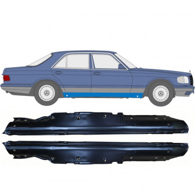 Sottoporta Lamiera Completo per Mercedes S-Class W126 1979-1991 / Sinistra+Destra / Set 9578