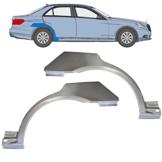 Pannello di riparazione parafango posteriore per Mercedes-Benz E-Class W212 2009-2016 / Sinistra+Destra / Set 14867