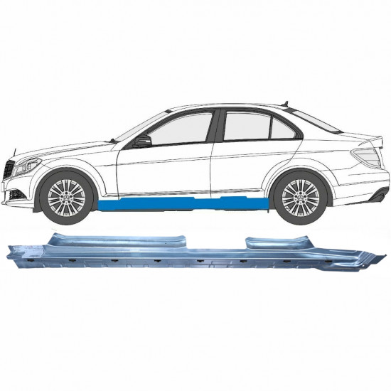 Sottoporta Lamiera Completo per Mercedes C-Class W204 2007-2014 / Sinistra 6786