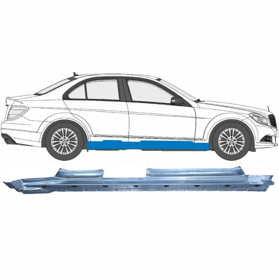 Sottoporta Lamiera Completo per Mercedes C-Class W204 2007-2014 / Destra 6785