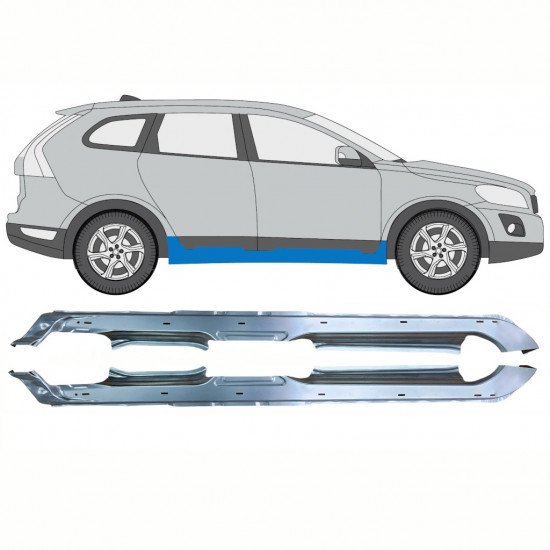 Sottoporta Lamiera Completo per Volvo XC60 2008-2017 / Sinistra+Destra / Set 10345