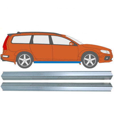 Pannello di riparazione sottoporta lamiera per Volvo XC70 2007-2016 / Sinistra = Destra (simmetrico) / Set 11487