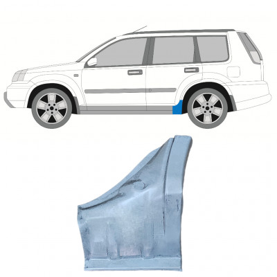 Pannello di riparazione sottoporta lamiera per Nissan X-Trail 2001-2007 / Sinistra 12444