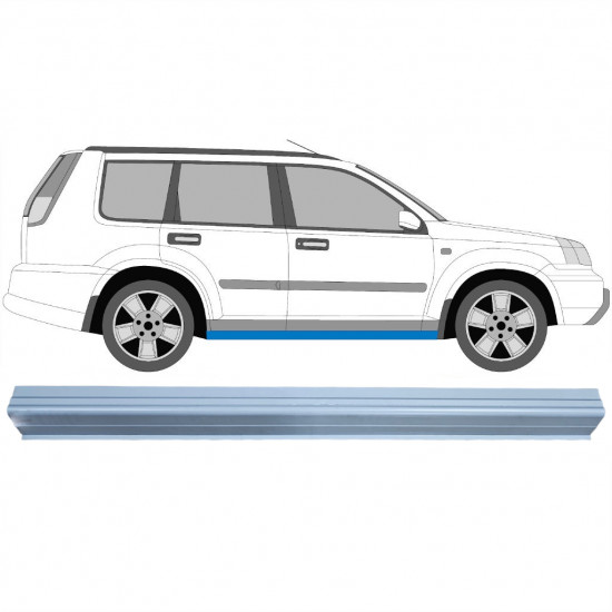Pannello di riparazione sottoporta lamiera per Nissan X-Trail 2001-2007 / Sinistra = Destra (simmetrico) 11946