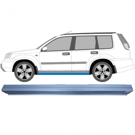 Pannello di riparazione sottoporta lamiera per Nissan X-Trail 2001-2007 / Sinistra 6244