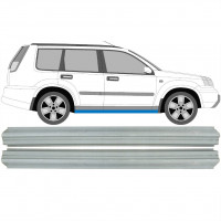 Pannello di riparazione sottoporta lamiera per Nissan X-Trail 2001-2007 / Sinistra+Destra / Set 10599