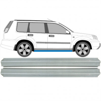 Pannello di riparazione sottoporta lamiera per Nissan X-Trail 2001-2007 / Sinistra+Destra / Set 10599