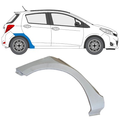 Pannello di riparazione parafango posteriore per Toyota Yaris 2011-2020 / Destra 14591