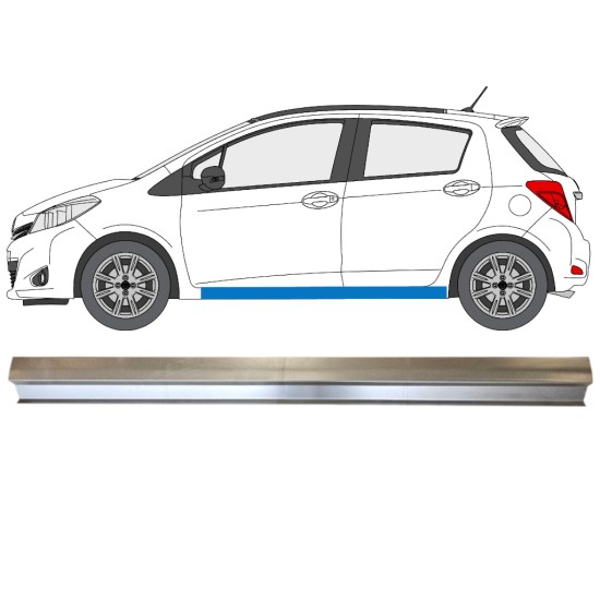 Pannello di riparazione sottoporta lamiera per Toyota Yaris 2011-2020 / Sinistra 14589