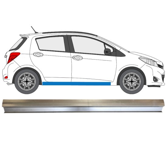 Pannello di riparazione sottoporta lamiera per Toyota Yaris 2011-2020 / Destra 14588