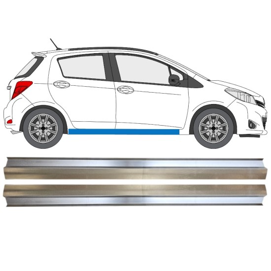 Pannello di riparazione sottoporta lamiera per Toyota Yaris 2011-2020 / Sinistra+Destra / Set 14590