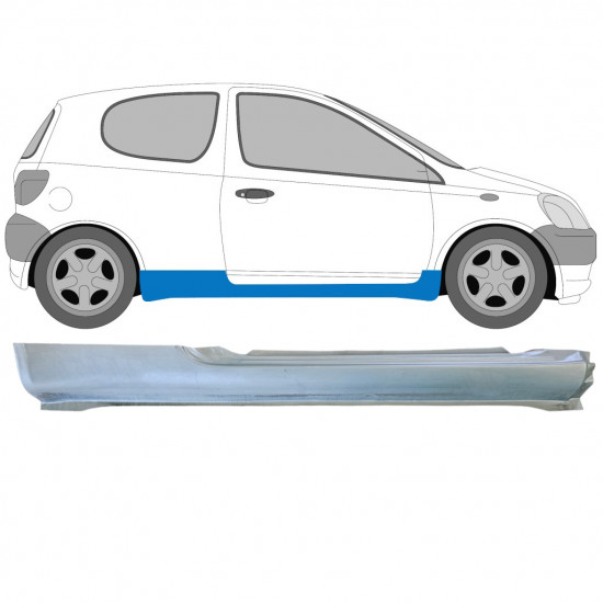 Sottoporta Lamiera Completo per Toyota Yaris 1999-2005 / Destra 5463