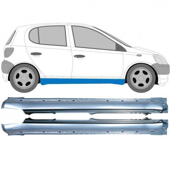 Sottoporta Lamiera Completo per Toyota Yaris 1999-2005 / Sinistra+Destra / Set 9213
