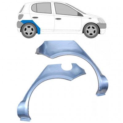 Pannello di riparazione parafango posteriore per Toyota Yaris 1999-2005 / Sinistra+Destra / Set 9215