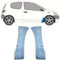 Pannello di riparazione parafango anteriore per Toyota Yaris 1999-2005 / Sinistra+Destra / Set 9736
