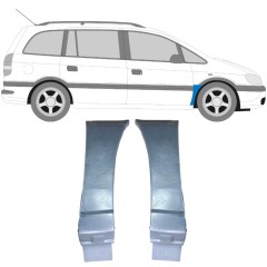 Pannello di riparazione parafango anteriore per Opel Zafira A 1999-2005 / Sinistra+Destra / Set 9404