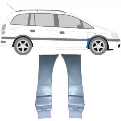 Pannello di riparazione parafango anteriore per Opel Zafira A 1999-2005 / Sinistra+Destra / Set 9404