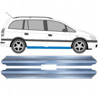 Pannello di riparazione sottoporta lamiera per Opel Zafira A 1999-2005 / Sinistra = Destra (simmetrico) / Set 9714