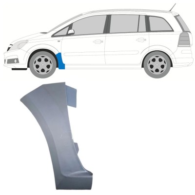 Pannello di riparazione parafango anteriore per Opel Zafira B 2005-2012 / Sinistra 16851