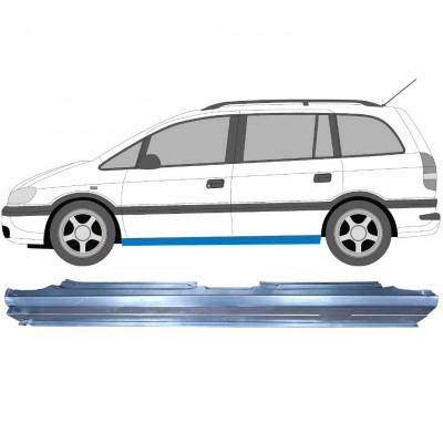 Sottoporta Lamiera Completo per Opel Zafira A 1999-2005 / Sinistra 6092