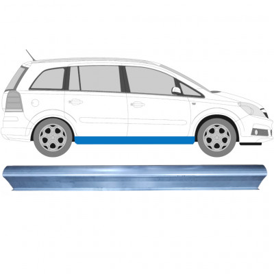 Pannello di riparazione sottoporta lamiera per Opel Zafira B 2005-2012 / Sinistra = Destra (simmetrico) 6901