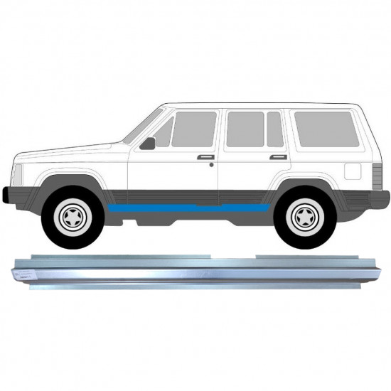 Pannello di riparazione sottoporta lamiera per Jeep Cherokee 1984-2001 / Sinistra 5252