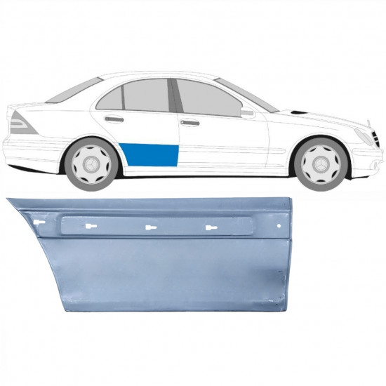 Pannello di riparazione porta posteriore alta per Mercedes C-Class W203 2000-2007 / Destra 5899