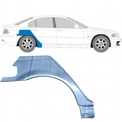 Pannello di riparazione parafango posteriore per BMW 3 E46 1998-2006 / Destra 6206