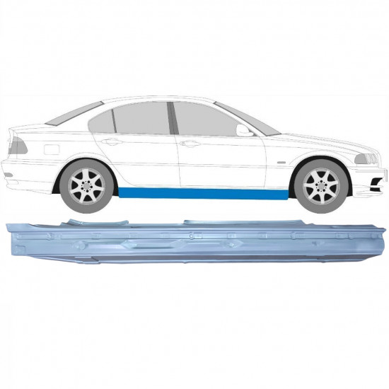 Sottoporta Lamiera Completo per BMW 3 E46 1998-2006 / Destra 6196