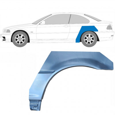 Pannello di riparazione parafango posteriore per BMW 3 E46 1998-2006 / Sinistra / COUPE 6197