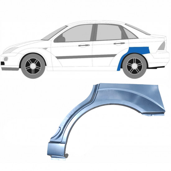 Pannello di riparazione parafango posteriore per Ford Focus 1998-2004 / Sinistra / SEDAN 6561