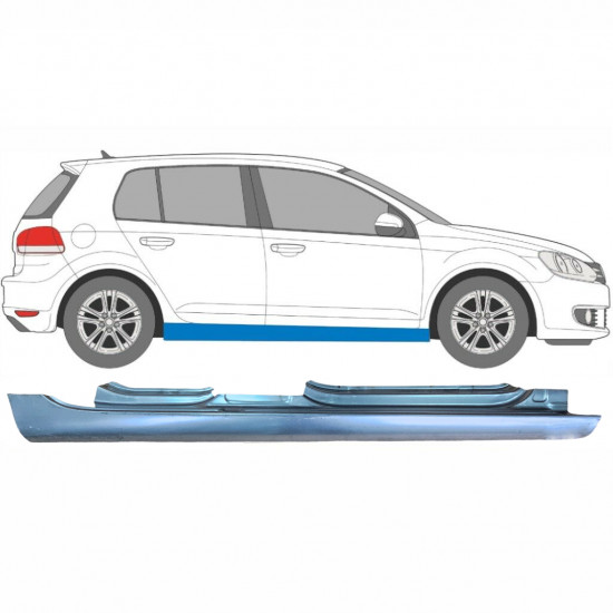 Sottoporta Lamiera Completo per Volkswagen Golf 6 2008-2013 / Destra 6299