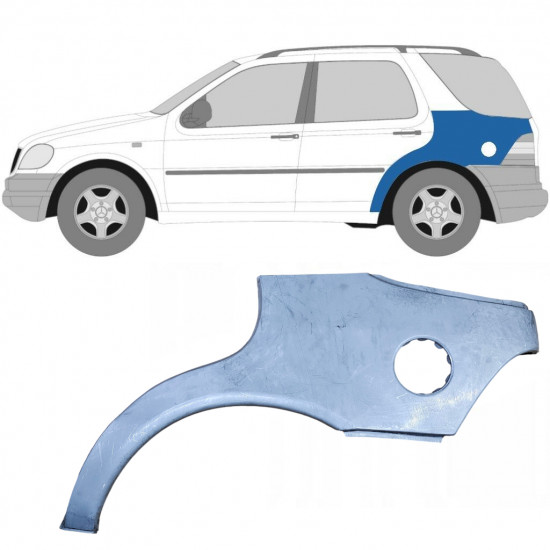 Pannello di riparazione parafango posteriore per Mercedes M-Class ML W163 1998-2005 / Sinistra 5534
